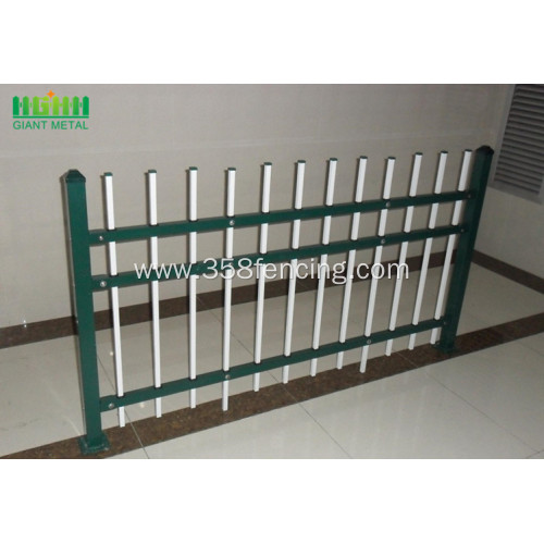 Wrought iron picket fence